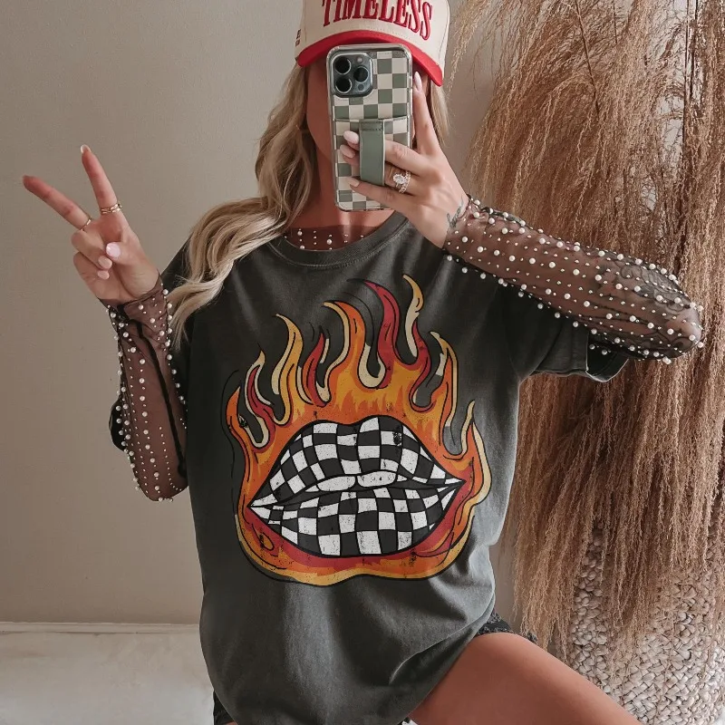 Retro Wild West Shirt Western Graphic Tee Oversized Country Concert Tshirt Western Clothes Trendy Cowgirl Shirt