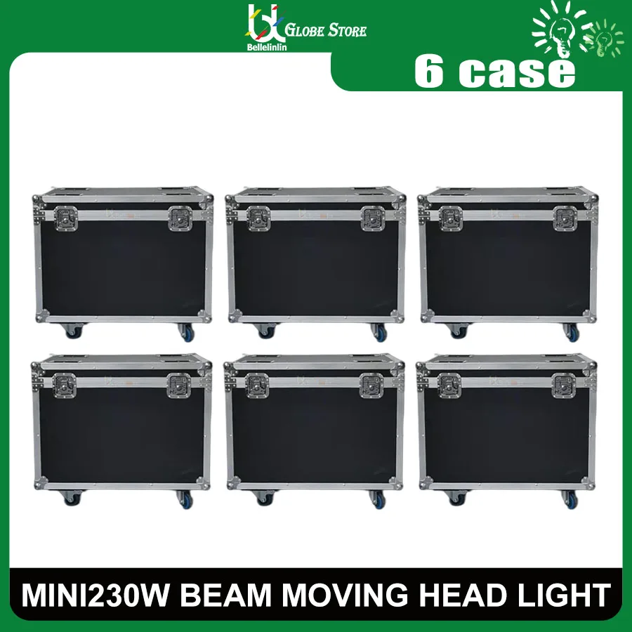 

0 Tax 6Pcs Fly Case For Factory Price Lyre Sharpy Beam 230W 7R Stage Moving Head Beam Mini 230W 7R DMX Stage Lights