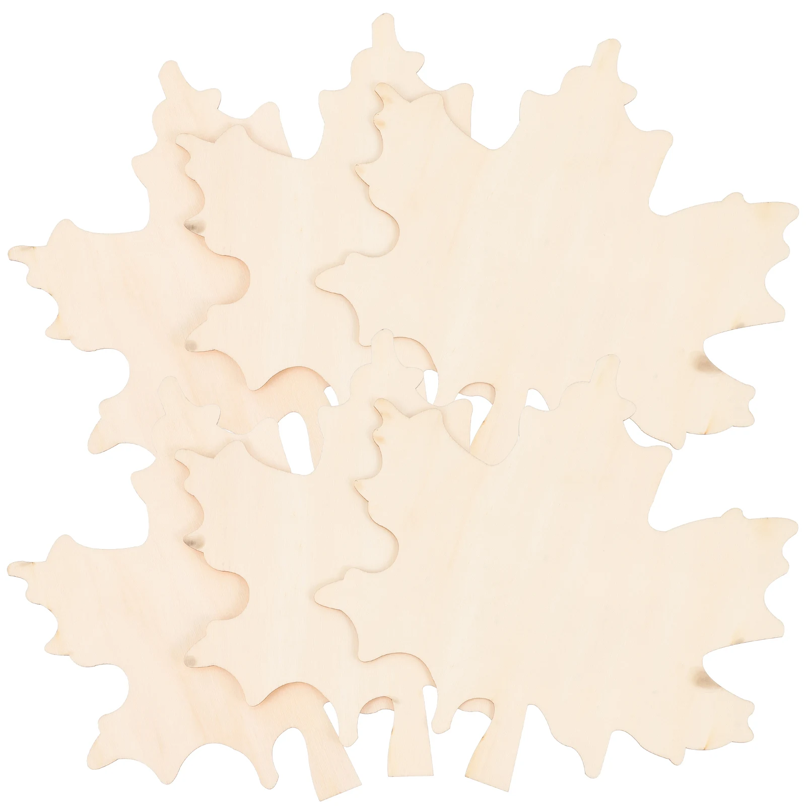 

6pcs Premium Wooden Mini Cutting Board Natural Color Unfinished Diy Blank Plate For Bread Cake Serving Chopping Board Wood Tray