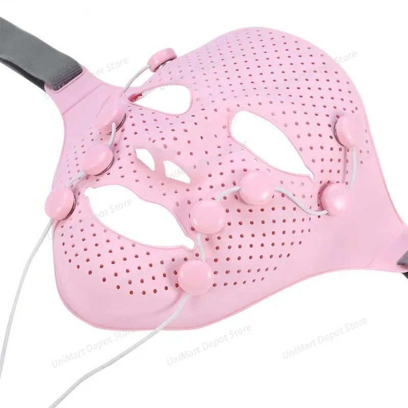 EMS Vibration V Face Massager Anti Aging Massage Silicone Electric Facial Beauty Mask