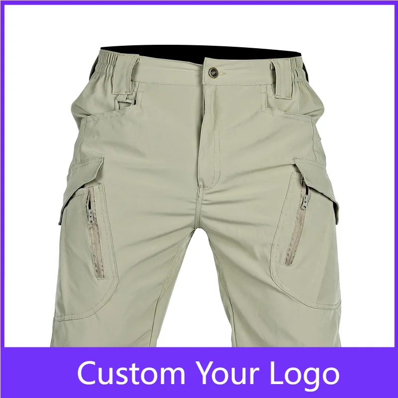 

Мужские быстросохнущие легкие эластичные шорты для пеших прогулок, тактические повседневные летние шорты для кемпинга и путешествий с несколькими карманами