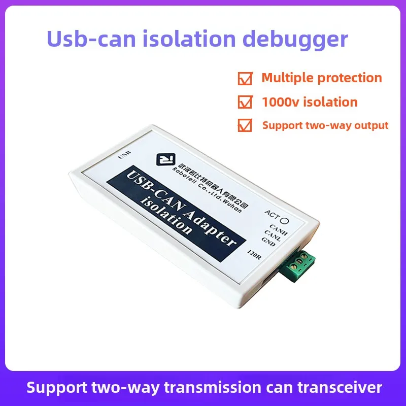 Analyseur de Bus CAN USB vers CAN USBCAN USB2CAN, Module adaptateur de débogueur, Isolation haute tension