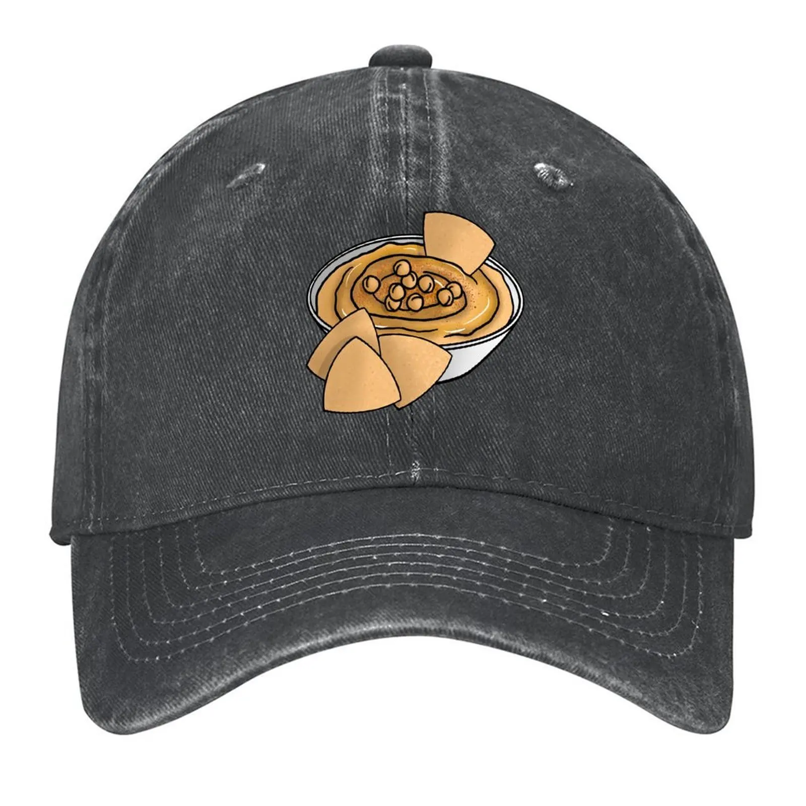 

Pita Chips & Hummus Baseball Cap tactical cap birthday sailor cap for men custom Hat Men Golf Wear Women's