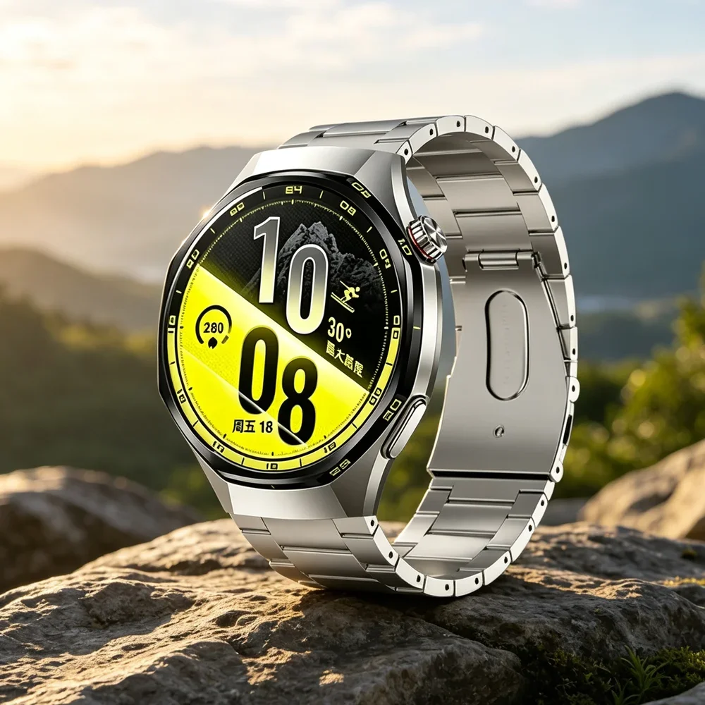 Lightweight 22mm Titanium Metal Strap For Huawei Watch GT7-6-5-4 Pro 46mm Bracelet Correa for Amazfit Bip/Active Max Balance 3-2