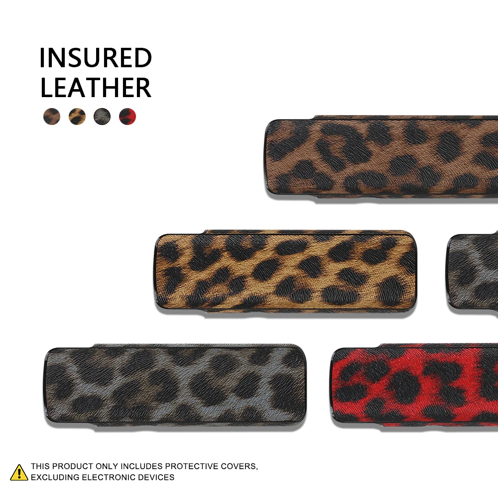 

PU leather protective case suitable for LiL SOLID 3.0, leopard print protective e-cigarette accessory.