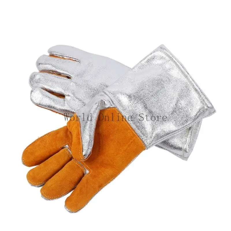 

Thickend Thermal Insulating Gloves Heat Resistant Glove Leather Work Gloves 87HC