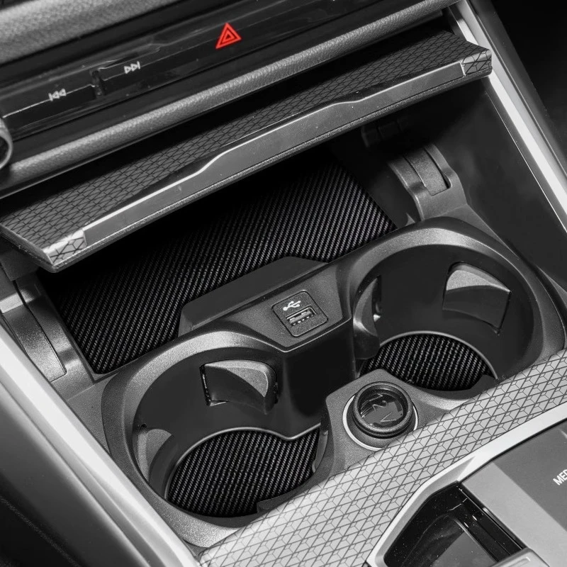 Car Door Groove Mat Cup Mat for BMW G20/G28 325Li/320i 2020-2025 Center Console Storage Box Mats Auto Gate Slot Cup Holder Pad