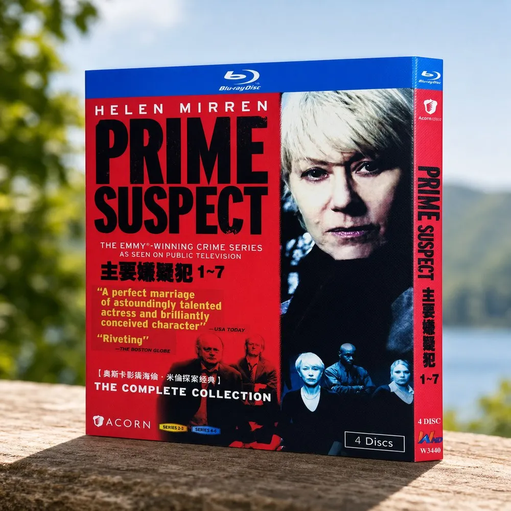 Blu-ray Ultra HD US TV Series Prime Suspect Seasons 1–7 Box Set with English and Chinese Subtitles