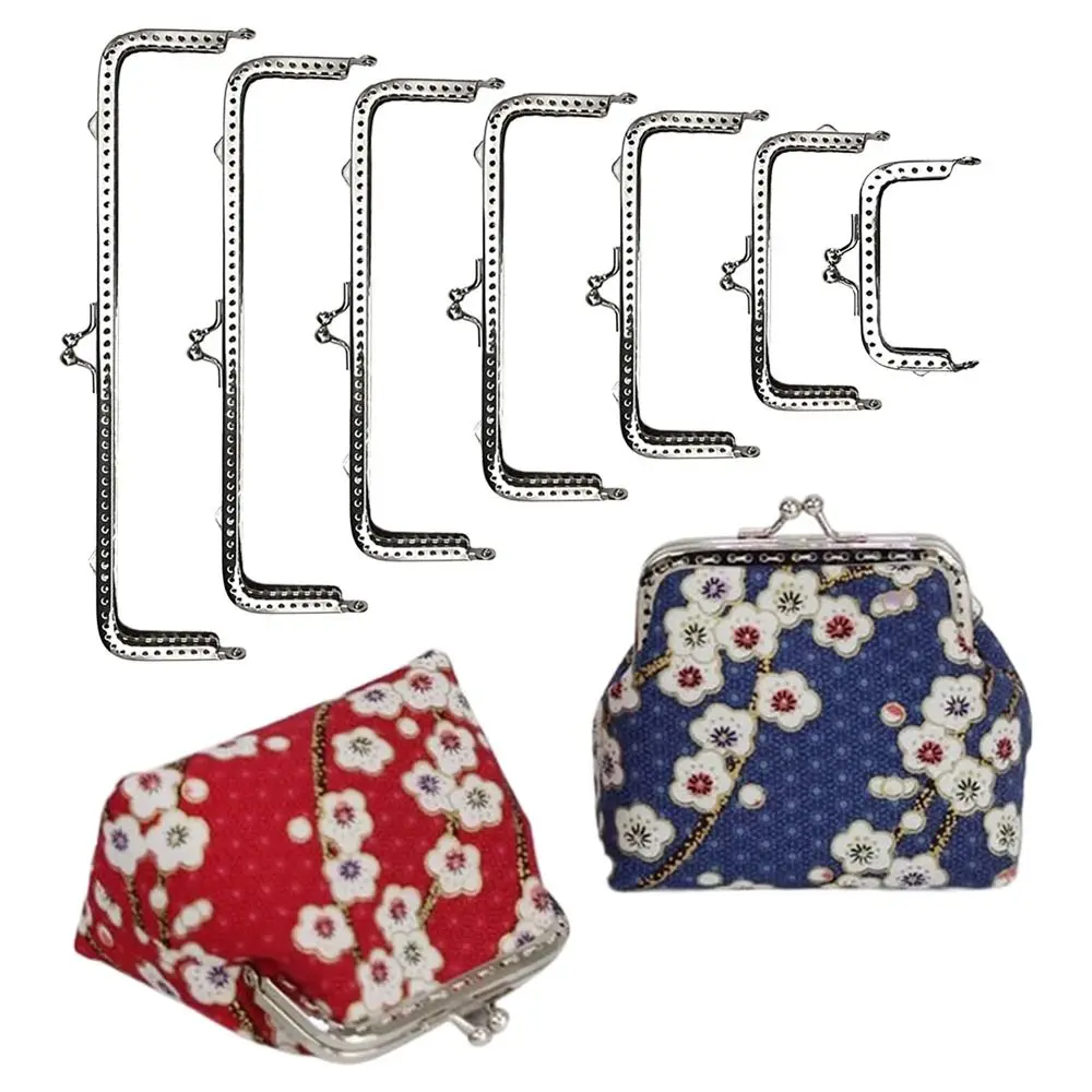 Mini Metal Purse Frame Kiss Clasp Bag Hardware Vintage Purse Clasp Frame Bag Clasps Handle Bag Accessories