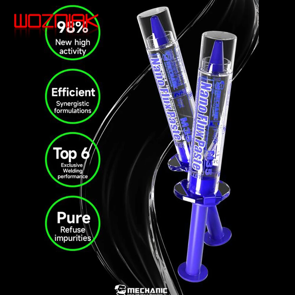 Mechanic M35 10CC Transparent Solder Paste Welding Advanced Oil Flux No Need Clean For PCB SMD BGA SMT Soldering Repair Tool