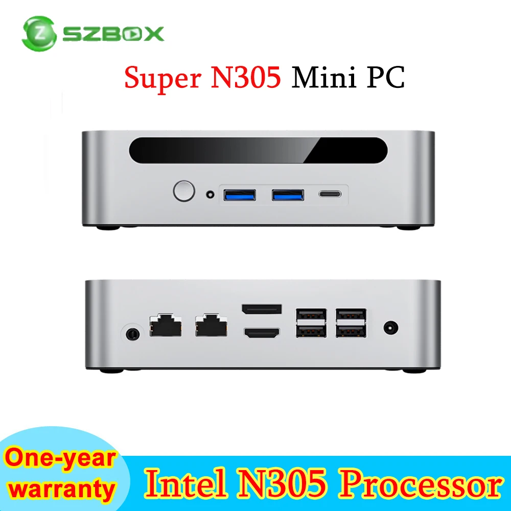 SZBOX Super NVIDIA 6G كمبيوتر صغير Intel N305 DDR4 3200M M.2 2280 NVMe/SATA SSD USB3.0*2 Wifi6 BT5.2 Windows 11 Gamer كمبيوتر مكتبي #1