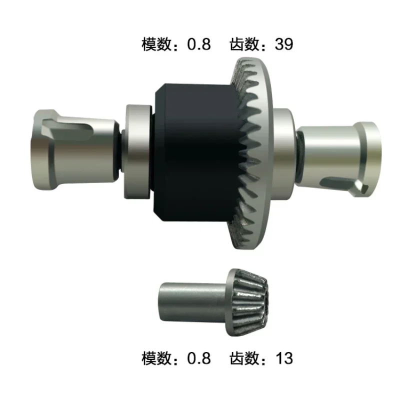 Przedni mechanizm różnicowy CJ0007 dla Subotech BG1506 BG1507 BG1508 BG1509 BG1513 1/12 części zamienne do samochodów RC