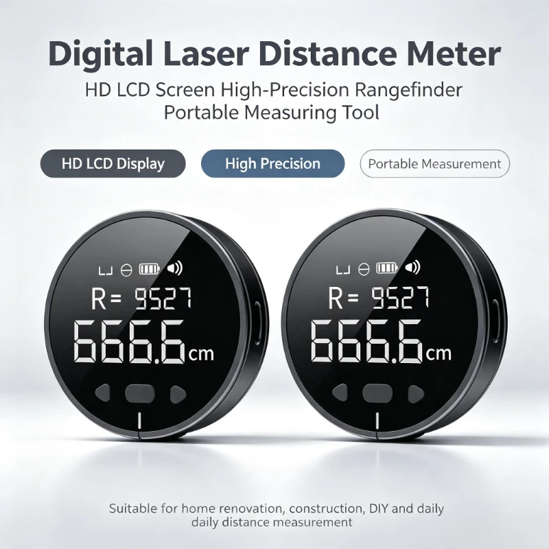 DUKA Q Digital Laser Distance Meter HD LCD Screen Portable Rangefinder Measuring Tape Tool For Home Renovation DIY Surveying