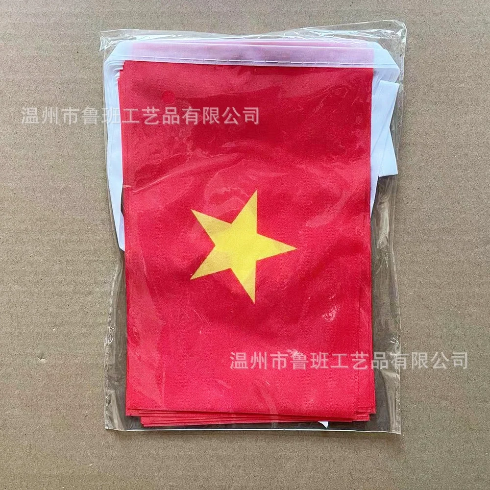 السماء العلم فيتنام الرايات أعلام 14x21 سنتيمتر 20 قطعة/الوحدة فيتنام سلسلة أعلام راية راية مهرجان عطلة حفلة للزينة #2