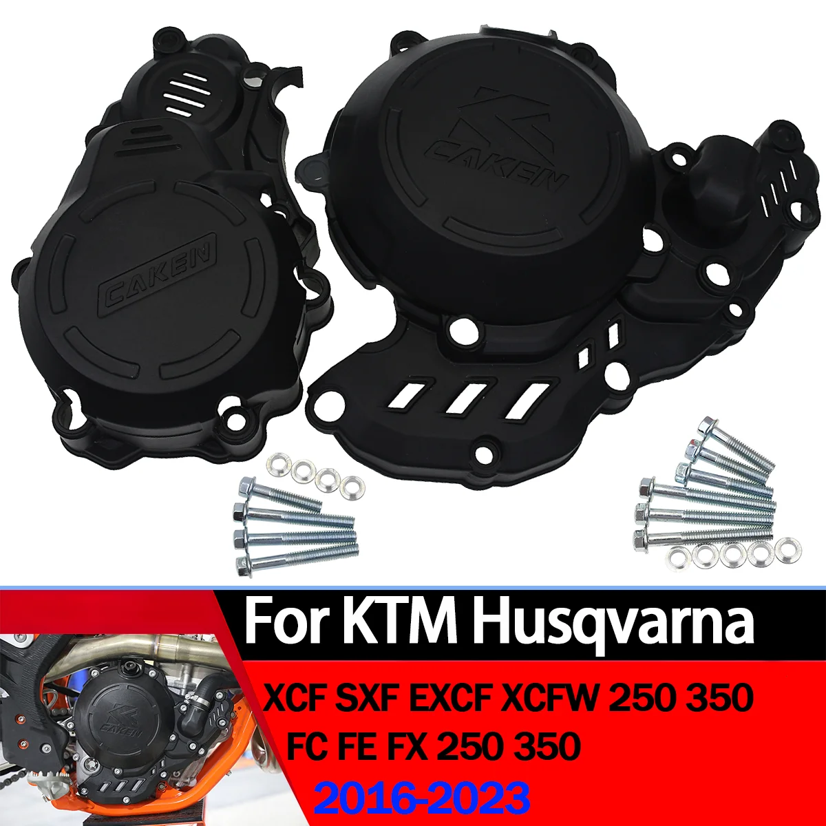 

Motorcycle Ignition Guard Cover Clutch Protector For Husqvarna FE250 350 FE350S For KTM EXCF 250 350 XCFW 2017 2018 2019-2023