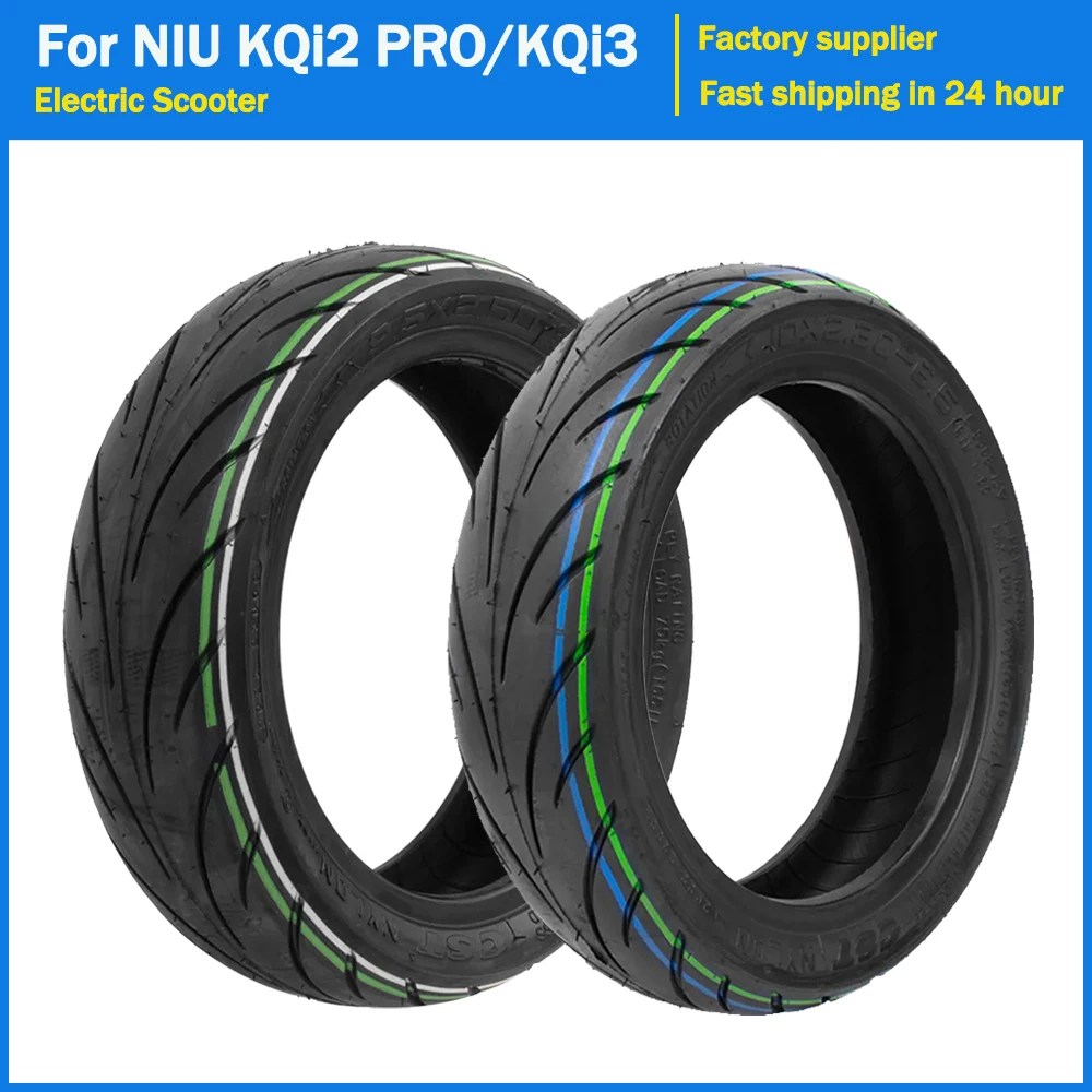 10 Inch Tire 9.5inch for NIU KQi3 Electric Scooter KQi2 PRO Kickscooter Tubeless Tire CST 10x2.30-6.5/9.5x2.50 Vacuum Tyre Parts