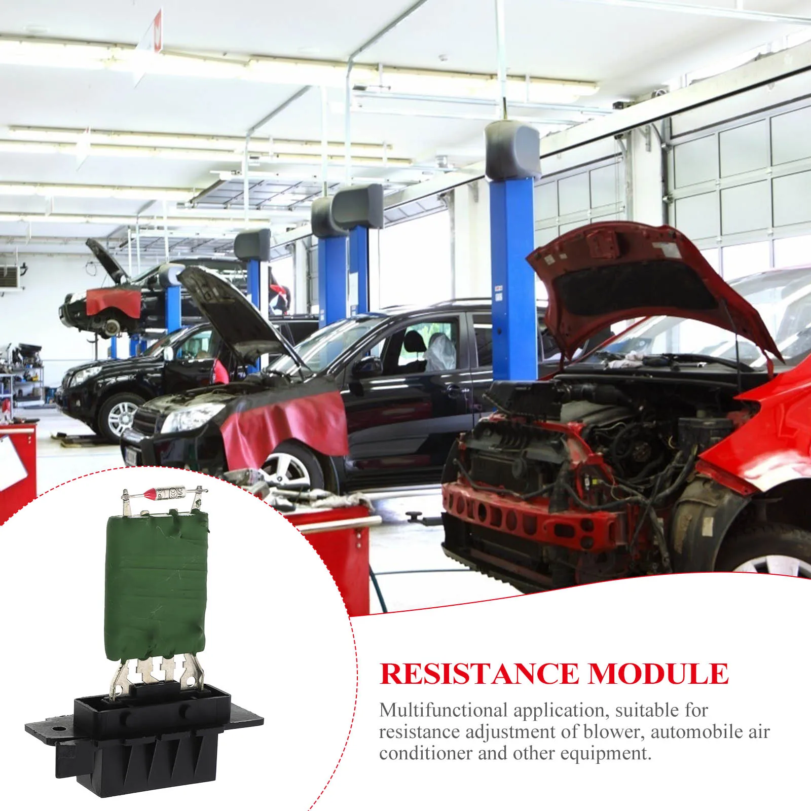 

1pc Upgraded Motor Module Car Fan Replacement Auto Plug Compact Design Easy Installation Universal Ac System Fitment Car Blower