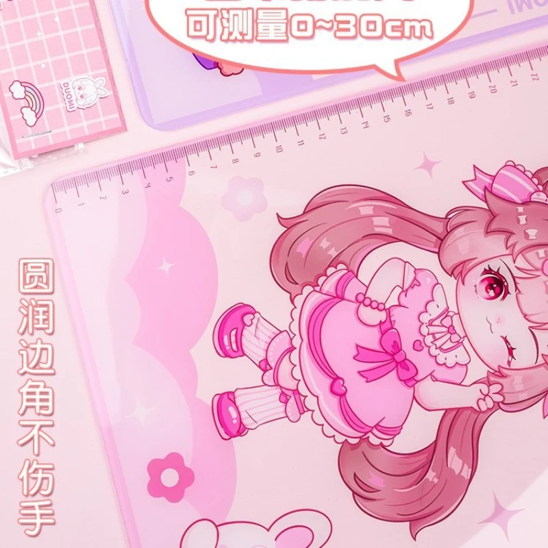 Kawaii شقيقة الحافظة الكرتون لوحة الكتابة الوردي لطيف فتاة أوراق الاختبار المنظم مجلد وثائق اللوازم المدرسية الحافظة الجدول