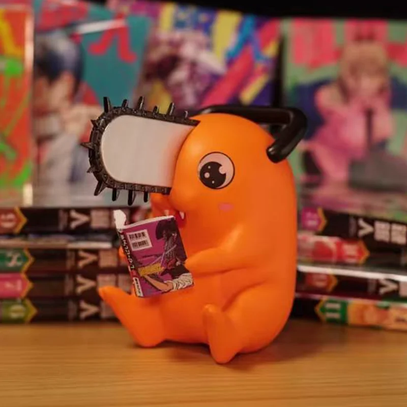 

Аниме бензопила человек Pochita модель игрушки милая фигурка настольный орнамент коллекция для мальчиков подарки на Хэллоуин