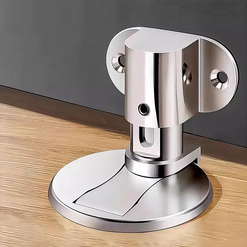 Magnetic Floor Door Stopper No Drill Rustproof Strong Magnet Anti Collision Door Holder for Outdoor Balcony Use