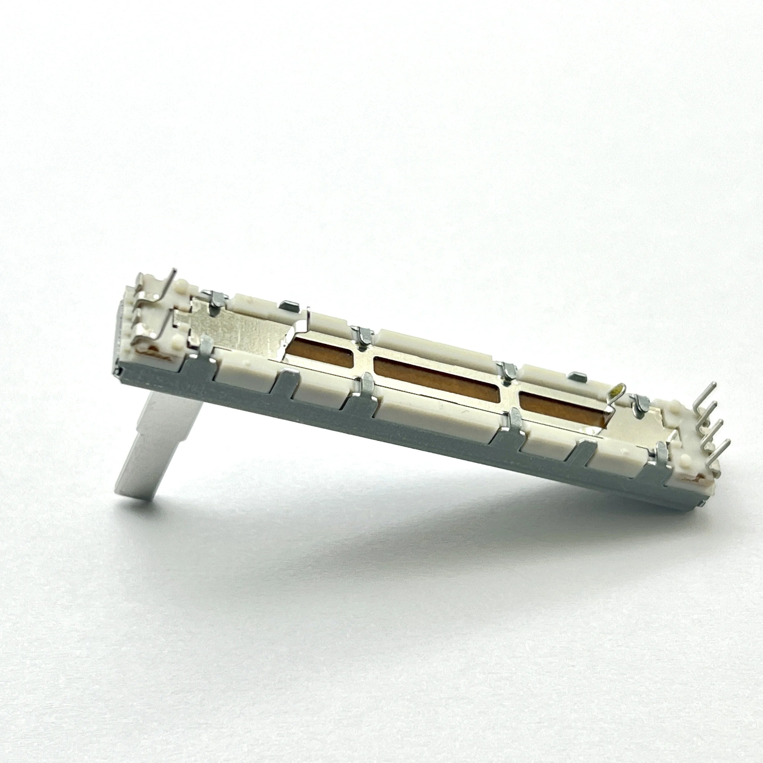2 pcs Japanese ALPS 60mm straight sliding potentiometer B10KX2 with damping handle, 20mm square handle in length