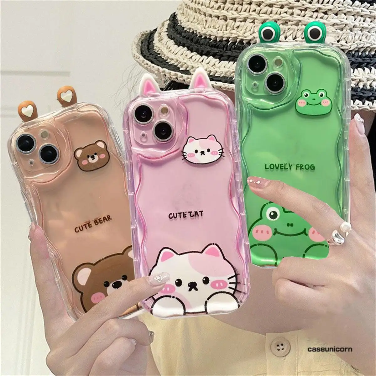 Phone Case For Infinix Hot 30 Play 30i 40 40i Note 30 40 Pro SMART 7 8 HD Plus ZERO30 4G SparkGO 2024 TECNOPOVA6PRO 3D Frog Eyes