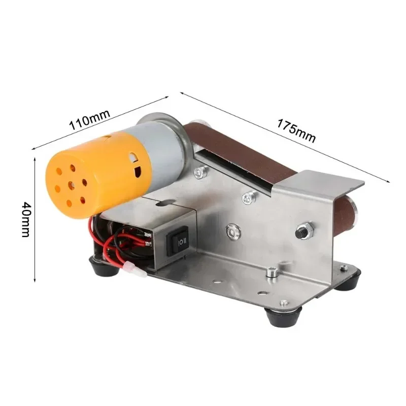 Imagem -06 - Multifuncional Mini Lixadeira Elétrica Polimento Moagem Máquina Sharpener Cutter Faca Bordas Faça Você Mesmo 10 Cintos