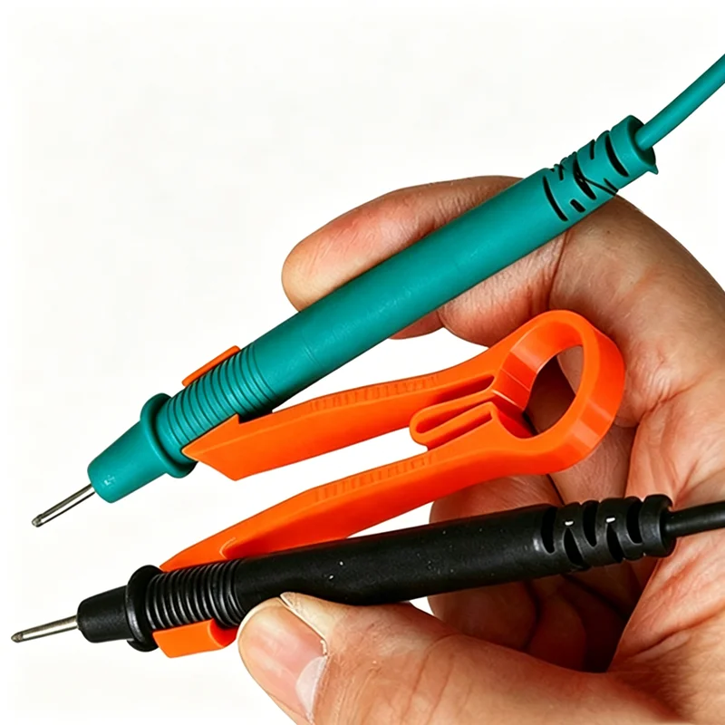 Multimeter Probe Holder Ergonomic Meter Probes Clip Clamping Tool Electrical Testing Power Supplies One Hand Repairing Tool