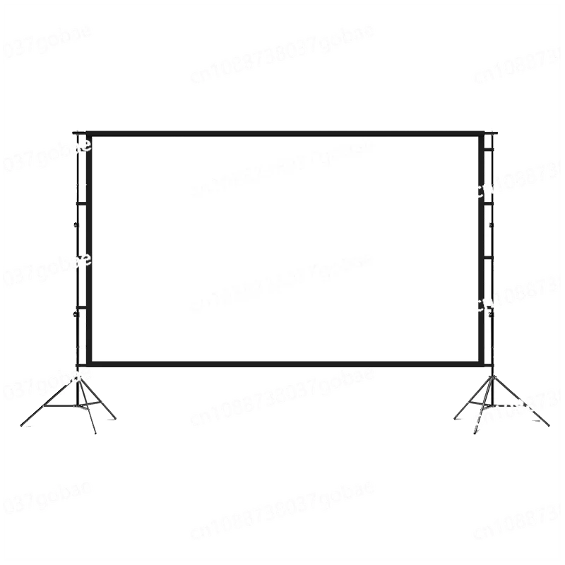 

100/120/150 Inch Bracket Curtain Removable Portable Home Outdoor Floor Projector Screen