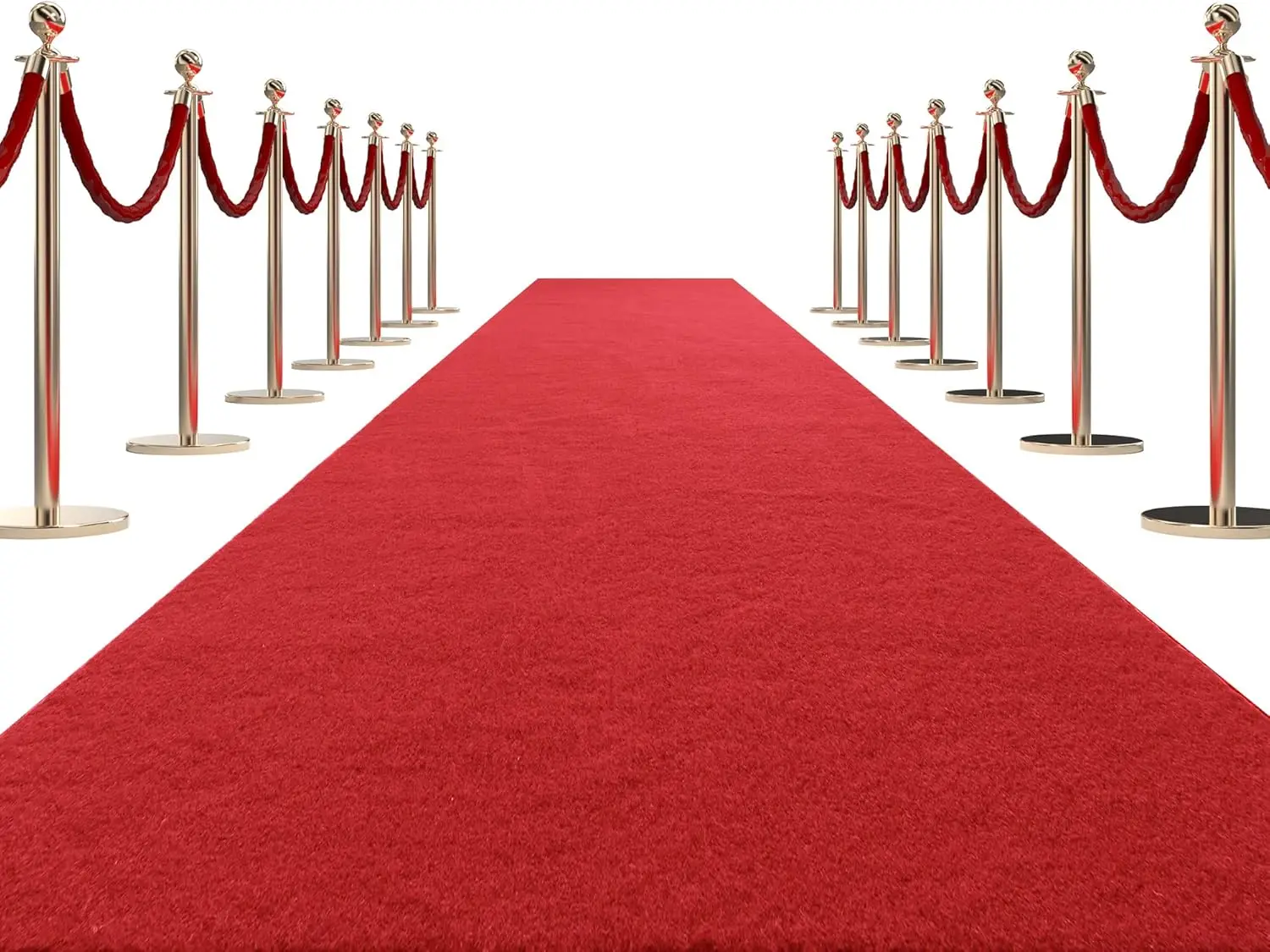 

Extra Thick 3x10 ft Red Carpet Runner for Parties & Events, Heavy-Duty Felt Aisle Rug for Weddings & Decorations