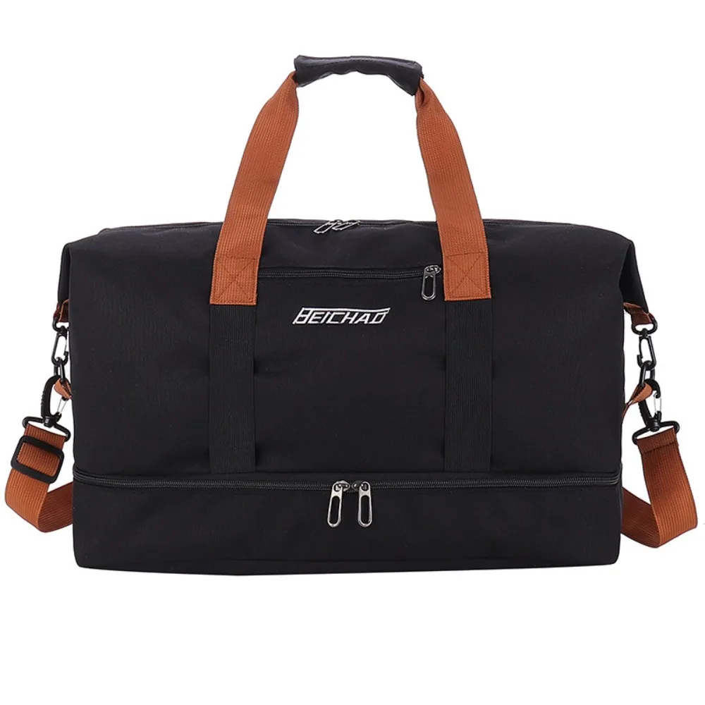 

Trendy Large Capacity Travel Duffle Bag Handheld Business Trip Travel Luggage Bag Waterproof Sports Messenger Bag Women