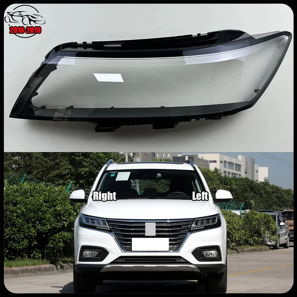 

For Roewe RX5 2016-2019 Front Auto Head Light Caps Headlamp Cover Glass Lamp Shell Headlight Lens Case Transparent Lampshade