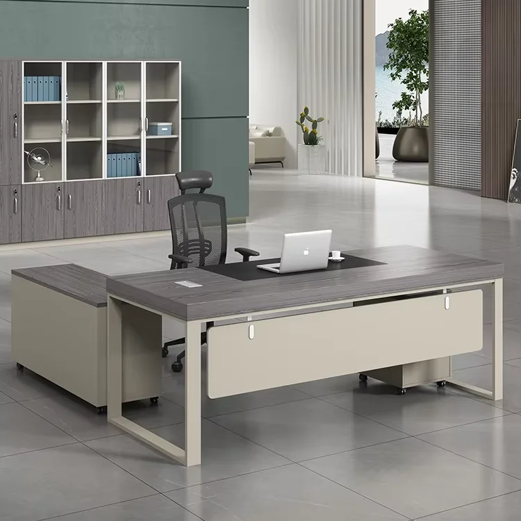 *Luxury Modern Executive L-Shaped Desk New Design Work Table for Manager Wooden Office Office Computer Desk