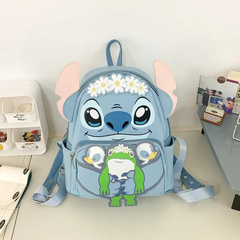 

Cute Cartoon Backpack New Stitch 3D Large-capacity School Bag Fashion Trend Casual Children Backpack Boys Girls Travel Bag Gifts
