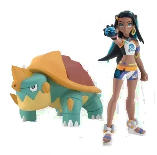 

Bandai Original Scale World POKEMON Galar Region Rillaboom Nessa Drednaw Kibana Duraludon Anime Figures Toys for Kids Gift