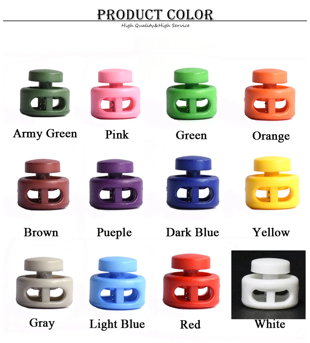 13 Stück/Packung, gemischte Farben, Kordelstopper, Clip-Stopper aus Kunststoff, schwarz, für Taschen/Kleidungsstücke, Größe: 15 mm x 14 mm – Detail 4