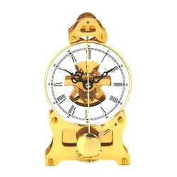 Movimento in rame orologio meccanico scrivania orologio da tavolo Vintage orologio da tavolo in metallo orologio da ufficio di lusso antico orologi idee regalo