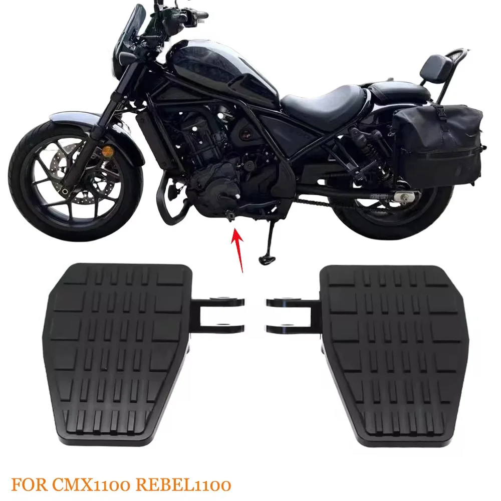 

Motorcycle Front Driver Footrests Foot Pegs Billet Wide Pedals For Honda Rebel 1100 REBEL1100 CMX1100 CMX 1100 2021 2022 2023