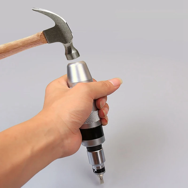 1 Set cacciavite avvitatore a percussione strumento manuale portatile per allentare i bulloni rimuovere il Set di cacciaviti di fissaggio ostinato