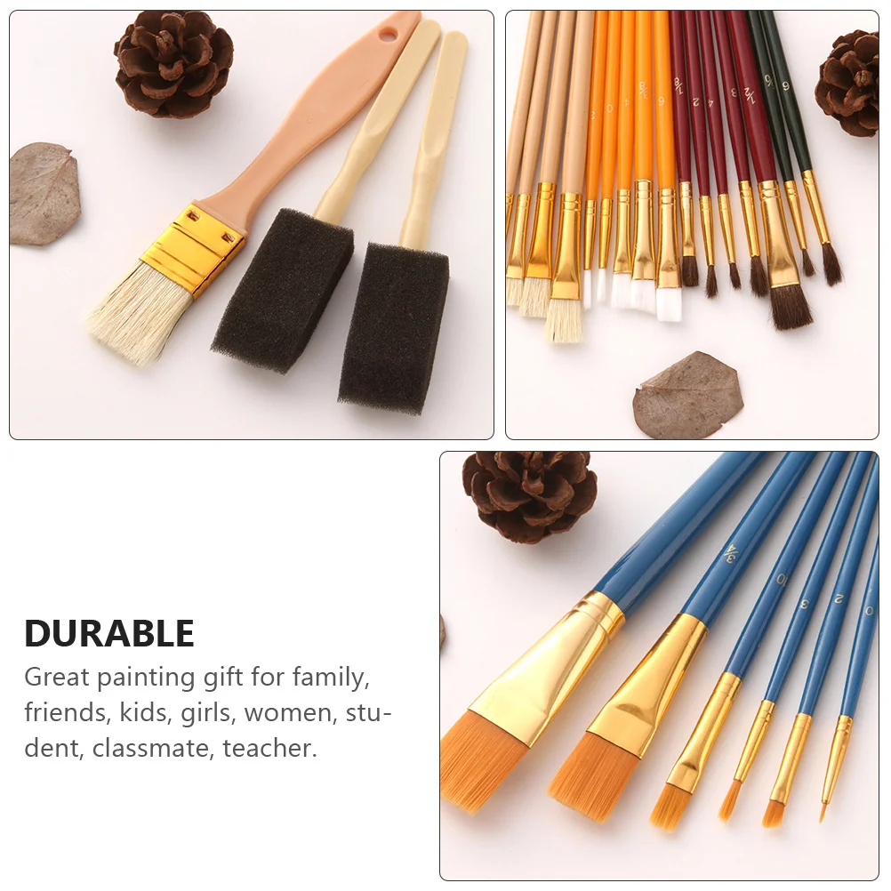 25pcs Oil Painting Brush Set Premium Art Paint Brushes For Kids Students Watercolor Painting Drawing Tools Art Supplies