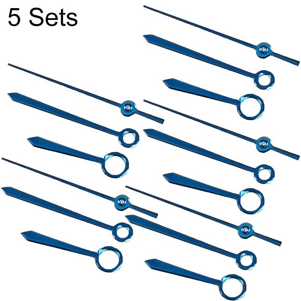 1/2/5 مجموعات الأزرق ساعة الأيدي صالح ل NH35 NH36 4R 7S حركة تعديل جزء 3 دبابيس الإبر مؤشرات الساعات اكسسوارات