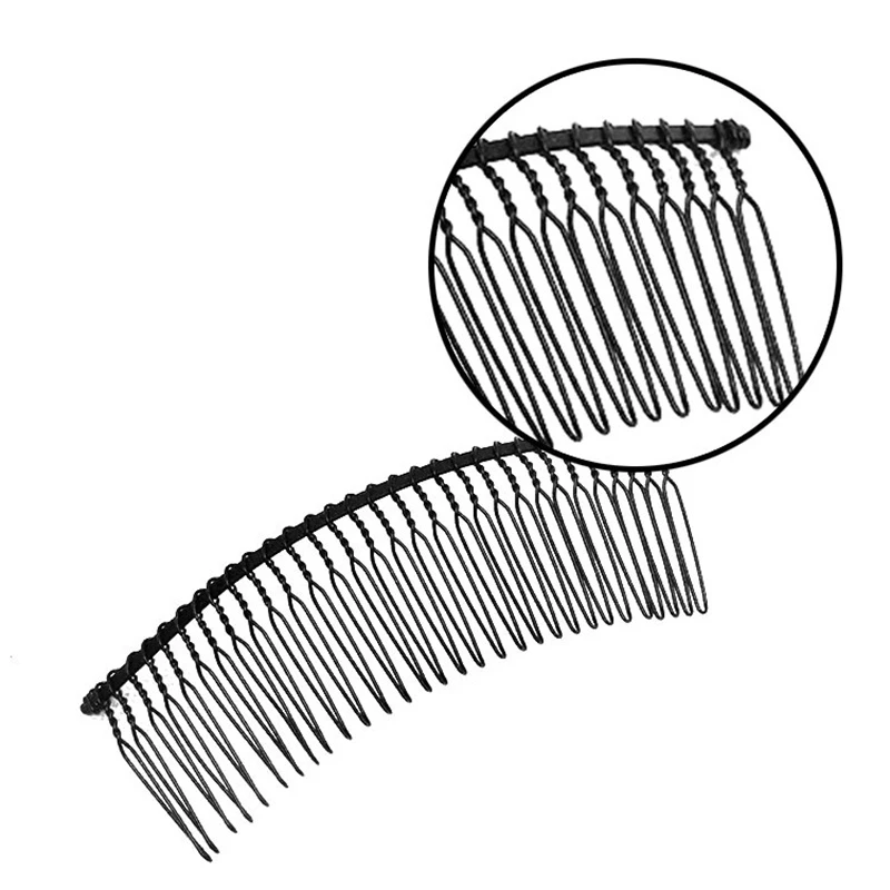 10 teile/los 10/12/15/20 Zähne Metall Draht Haar Kamm Basis Für DIY Handgemachte Haar Clip Zubehör hochzeit Schmuck Machen Dekorative – Detail 4