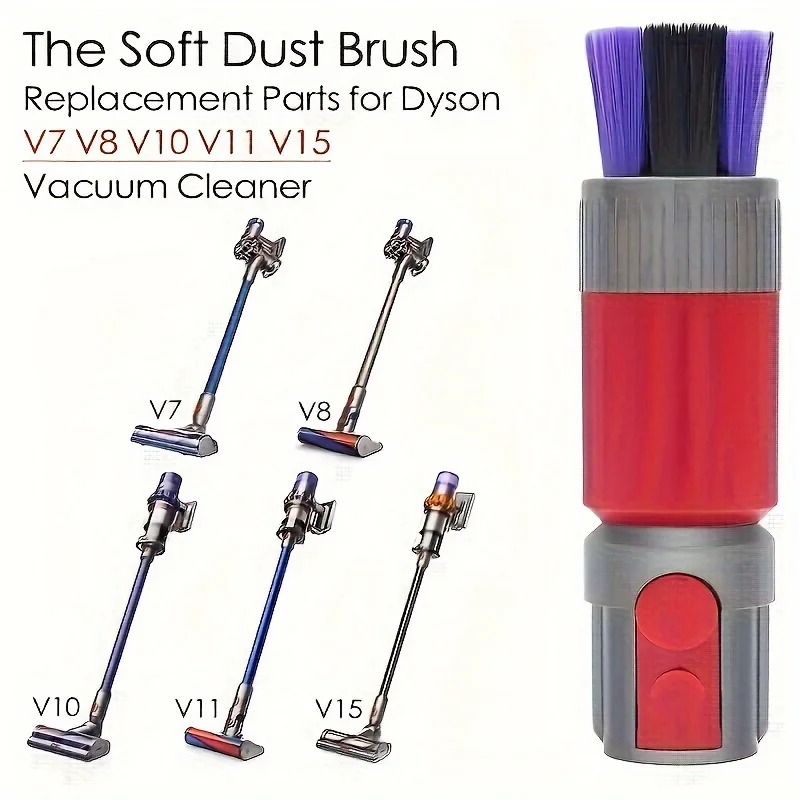 فرشاة غبار بدون خدوش لدايسون V15، V11، V10، V8، V7، لطيفة على الأسطح، فعالة على الغبار والحطام،