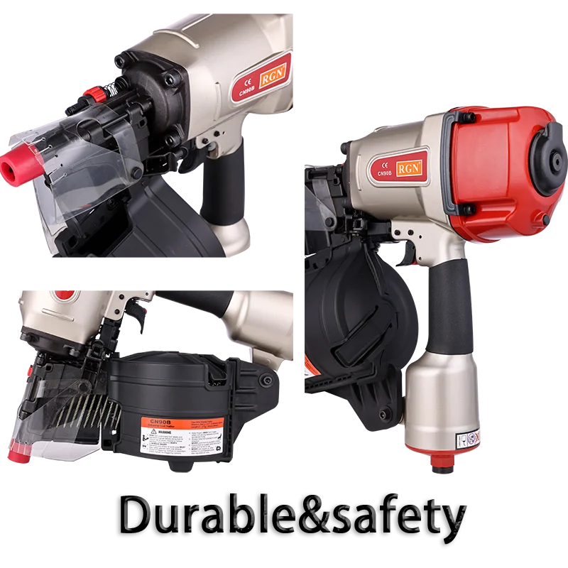 Imagem -05 - Keylead-ar Pneumático Roll Nail Gun Nailer Coil para o Telhado Siding Board Madeira Trabalhando Mobiliário Sheathing Tool Cn90b