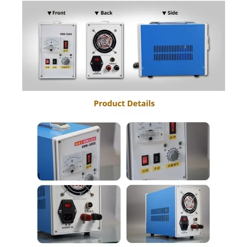 Portable EDM Tap Electromechanical Pulse Bed Processing Tool for Drill Bits Holes Bolts Screws - Tap Breaking Machine EDM-500C