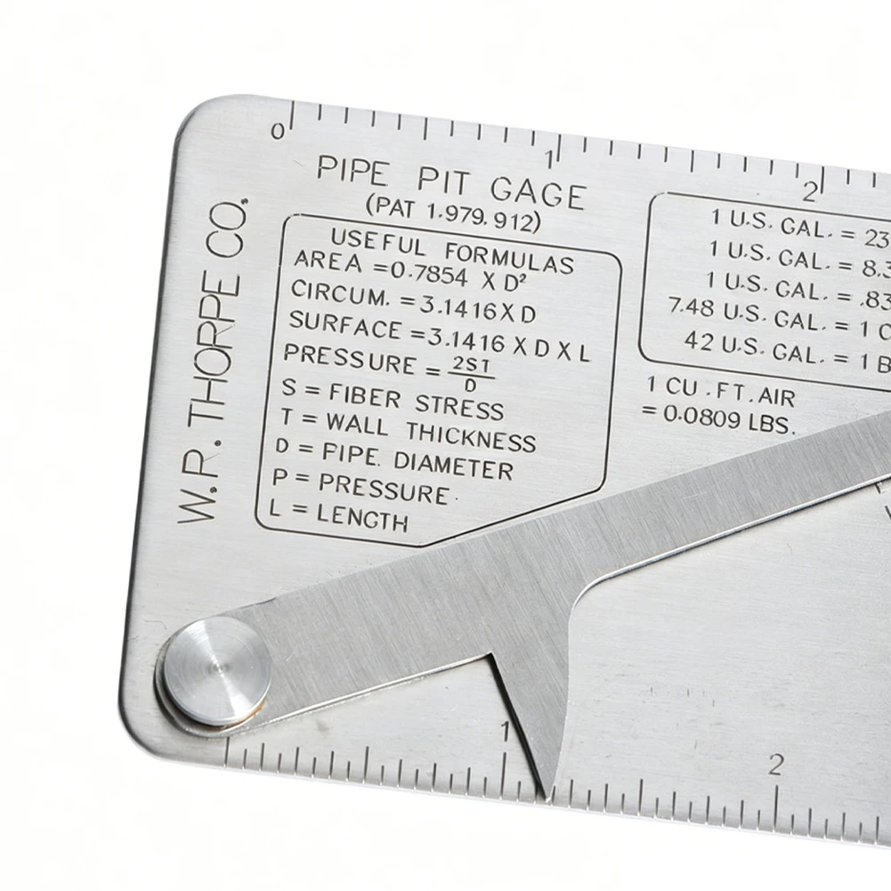 Pipe Welding Gauge for Measuring Internal and External Weld Dimensions Including for root Opening and Ulnar for clearance