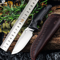 HX OUTDOORS Jungle D2 Blade Survival Knife Camping 59HRC Straight Knives Essential Tools