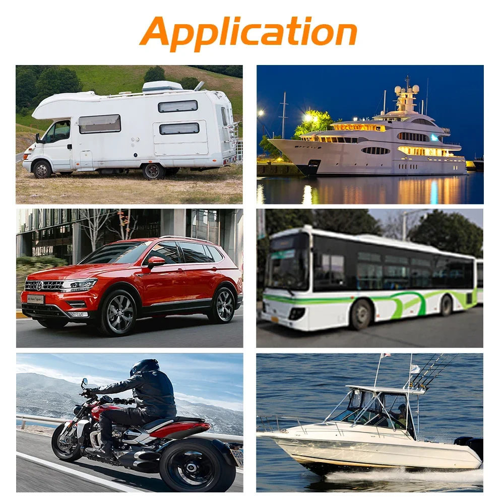 12V 8 Gang à prova d'água com carregador USB e soquete 3.1A iate RV carro barco painel de interruptor rocker marinho