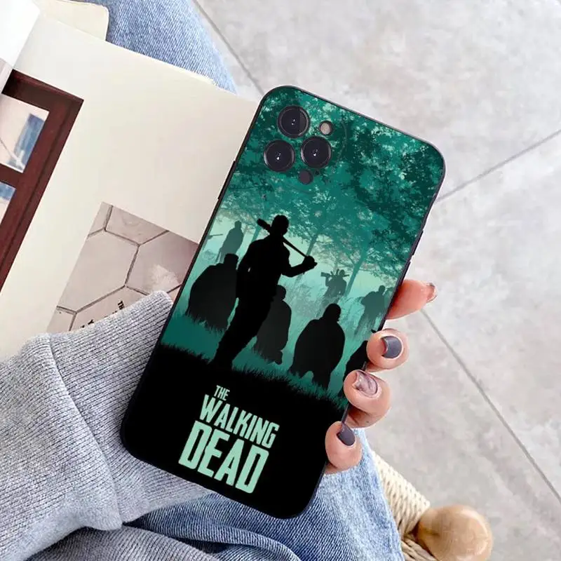 The Walking Dead Phone Case For iPhone 14 11 12 13 Mini Pro Max 8 7 6 6S Plus X SE 2020 XR XS Funda Case