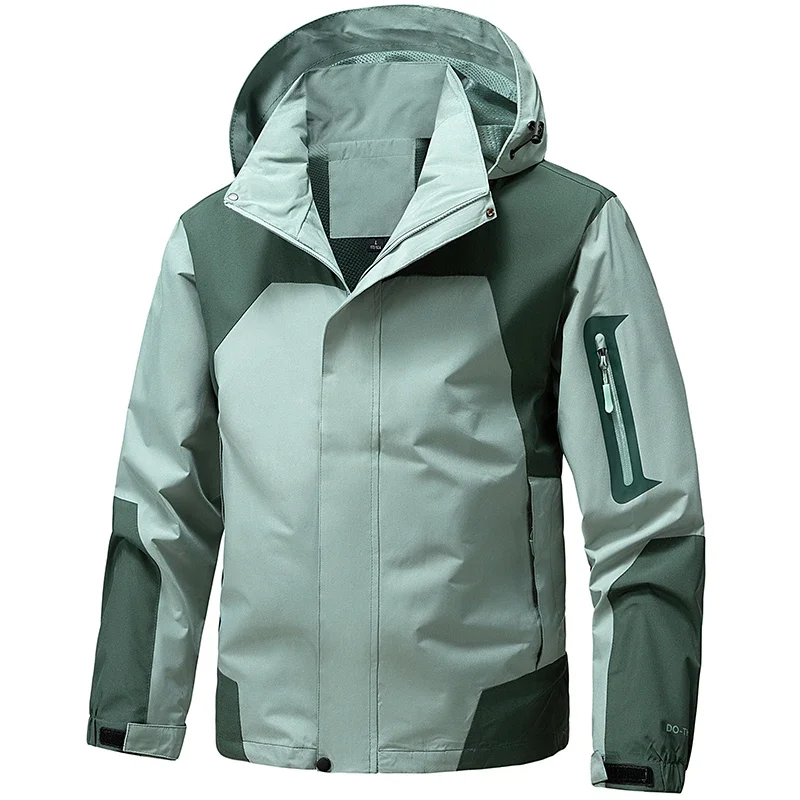 Gorasion Casual Men's Solid Down Jackets Spring Autumn Hooded Windproof Jackets High Quality Coats Work Jackets Detachable Caps